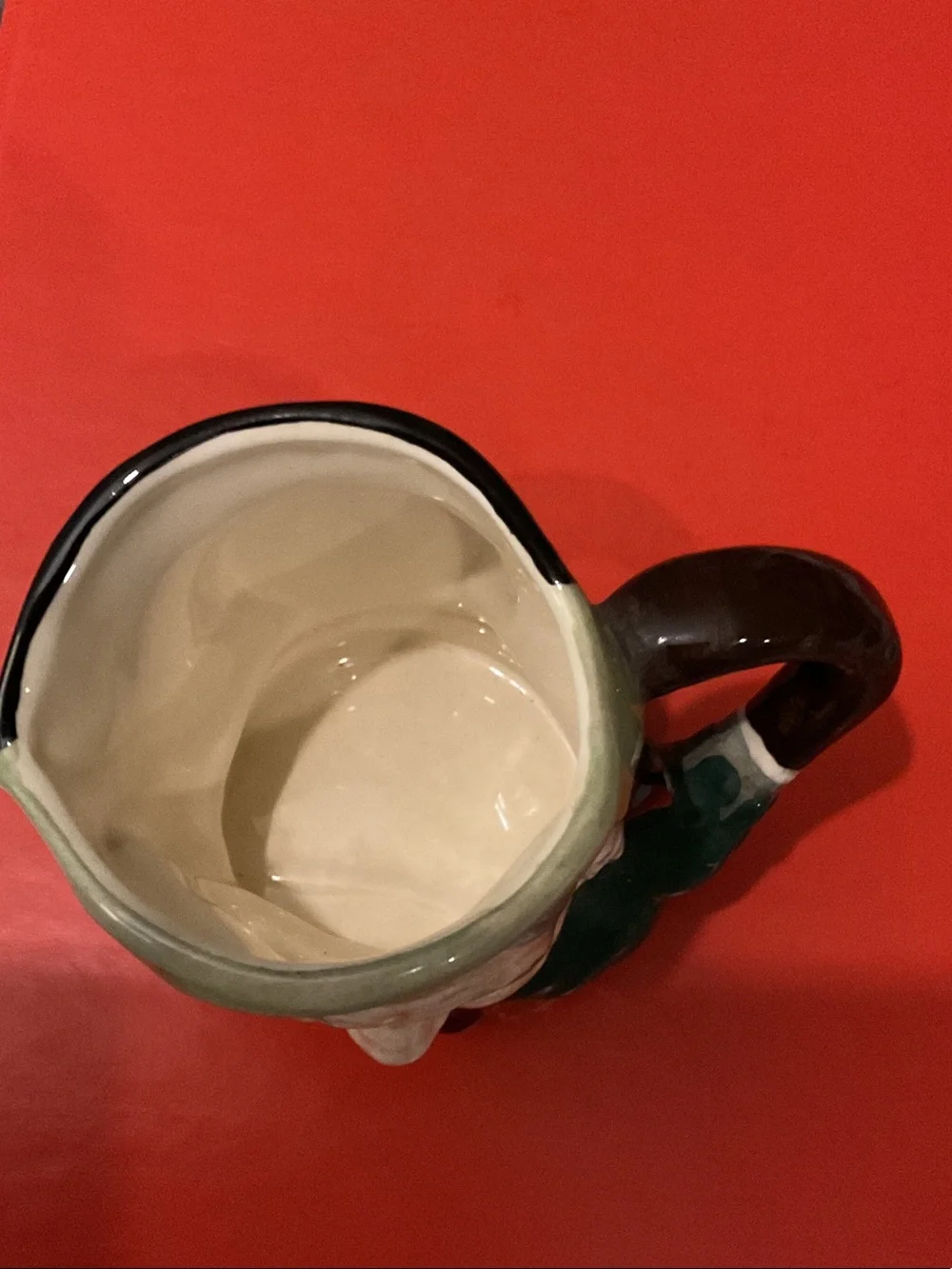 Royal Doulton Toby Character Pitcher in Green, Cream, Brown